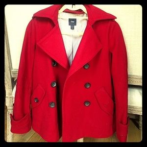 Gap Peacoat in Red